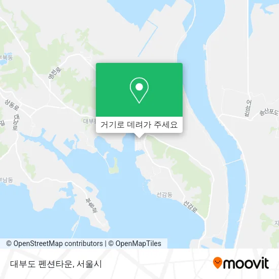 대부도 펜션타운 지도