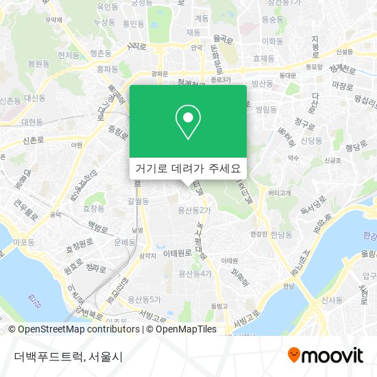 더백푸드트럭 지도