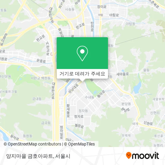 양지마을 금호아파트 지도