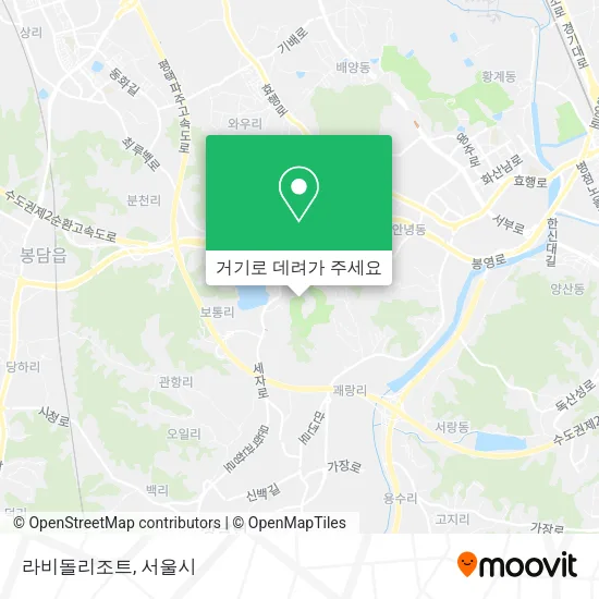 라비돌리조트 지도