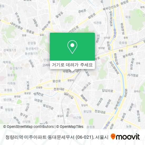 청량리역·미주아파트·동대문세무서 (06-021) 지도