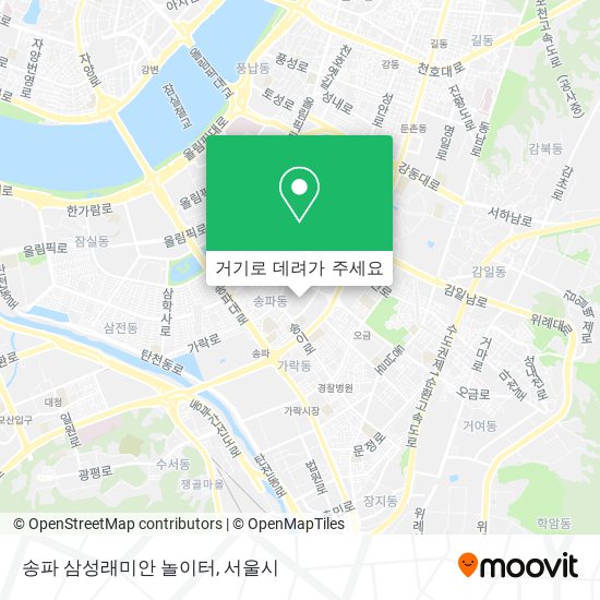 송파 삼성래미안 놀이터 지도