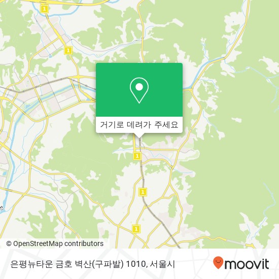 은평뉴타운 금호 벽산(구파발) 1010 지도