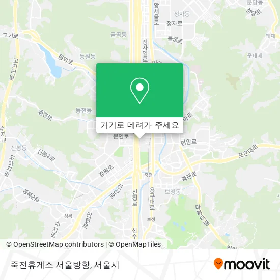 죽전휴게소 서울방향 지도