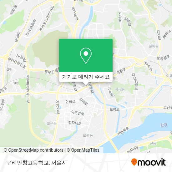 구리인창고등학교 지도
