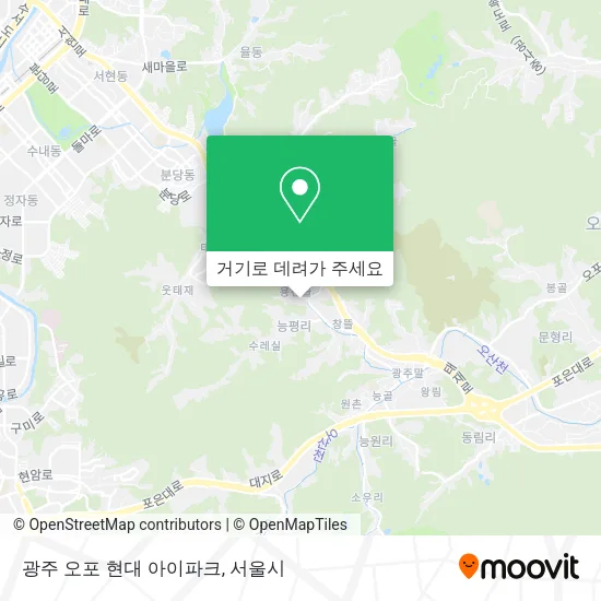 광주 오포 현대 아이파크 지도