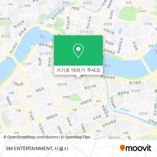SM ENTERTAINMENT 지도