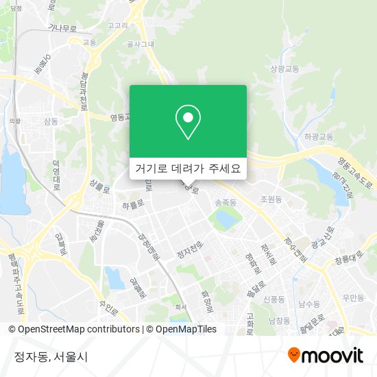정자동 지도