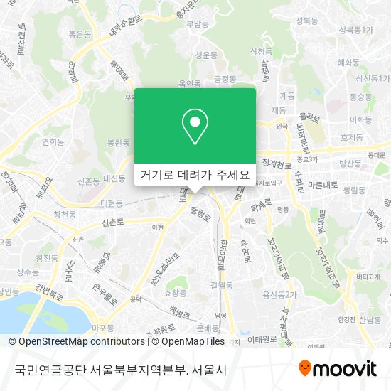 국민연금공단 서울북부지역본부 지도