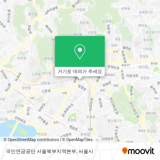 국민연금공단 서울북부지역본부 지도