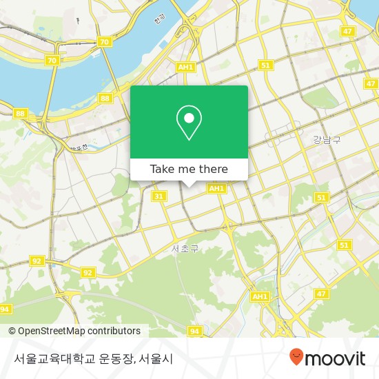 서울교육대학교 운동장 지도