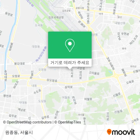 원종동 지도