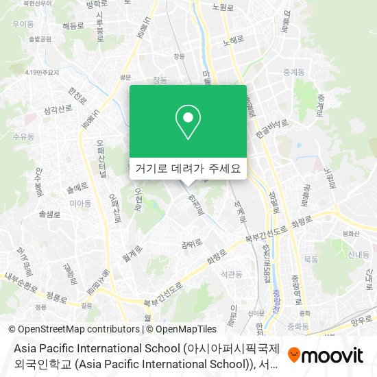 Asia Pacific International School (아시아퍼시픽국제외국인학교 (Asia Pacific International School)) 지도