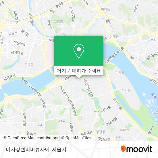 미사강변리버뷰자이 지도