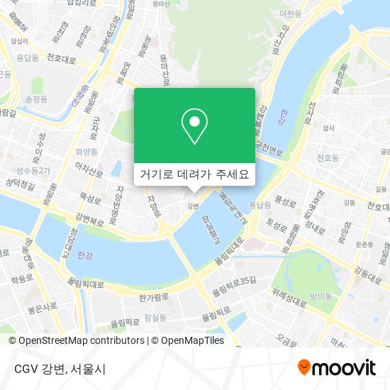 CGV 강변 지도
