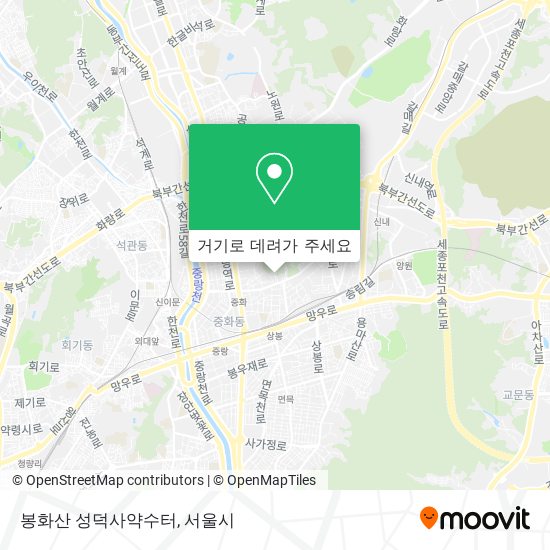 봉화산 성덕사약수터 지도