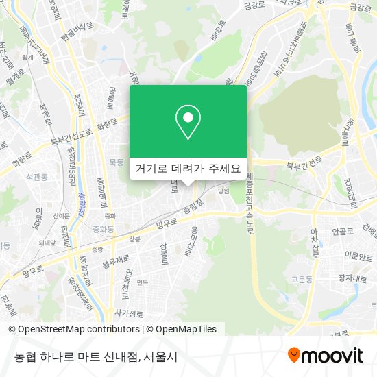 농협 하나로 마트 신내점 지도