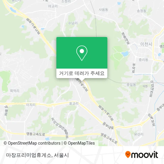 마장프리미엄휴게소 지도