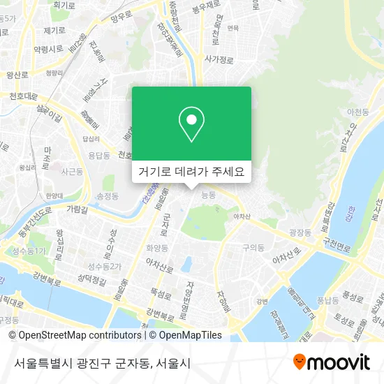 서울특별시 광진구 군자동 지도