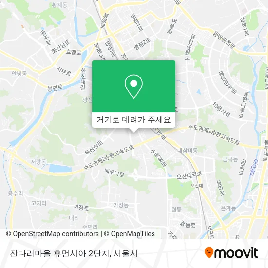 잔다리마을 휴먼시아 2단지 지도