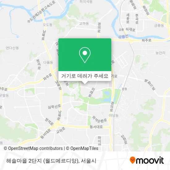 해솔마을 2단지 (월드메르디앙) 지도
