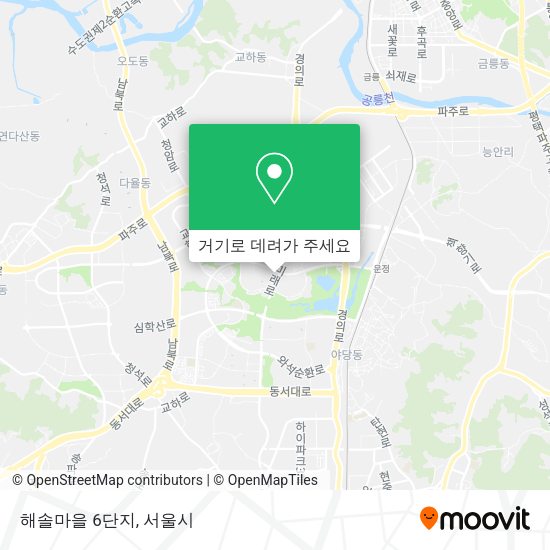 해솔마을 6단지 지도