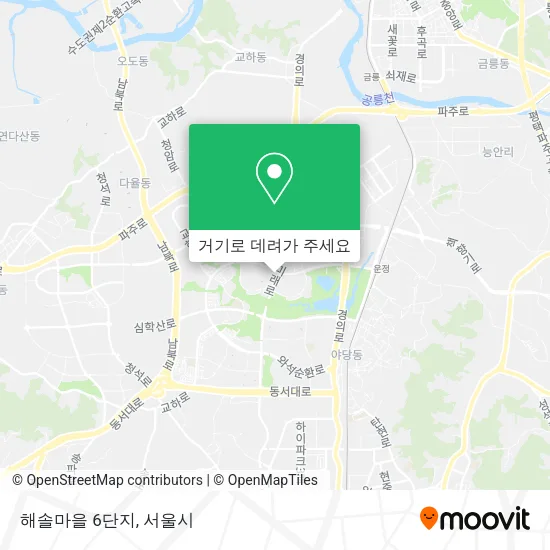 해솔마을 6단지 지도