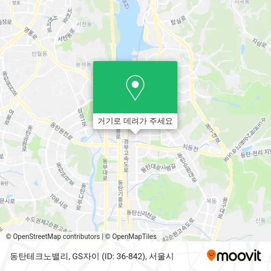 동탄테크노밸리, GS자이 (ID: 36-842) 지도