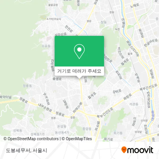 도봉세무서 지도