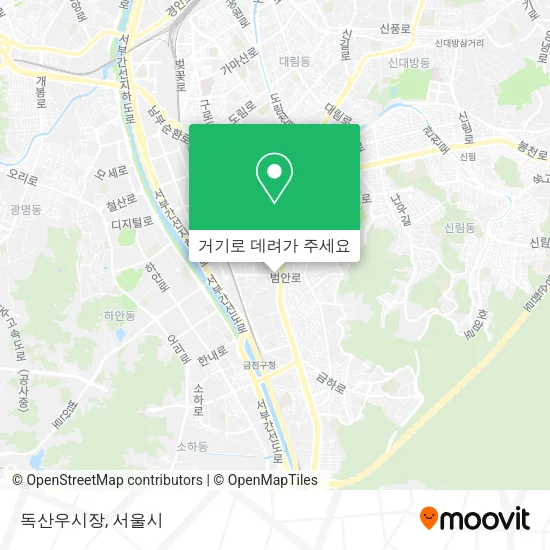 독산우시장 지도