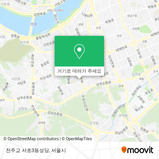 천주교 서초3동성당 지도