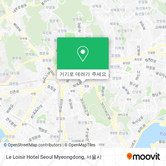 Le Loisir Hotel Seoul Myeongdong 지도