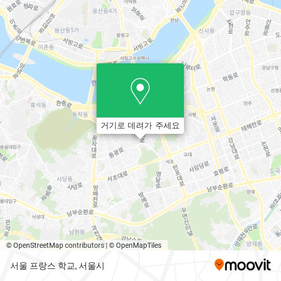 서울 프랑스 학교 지도