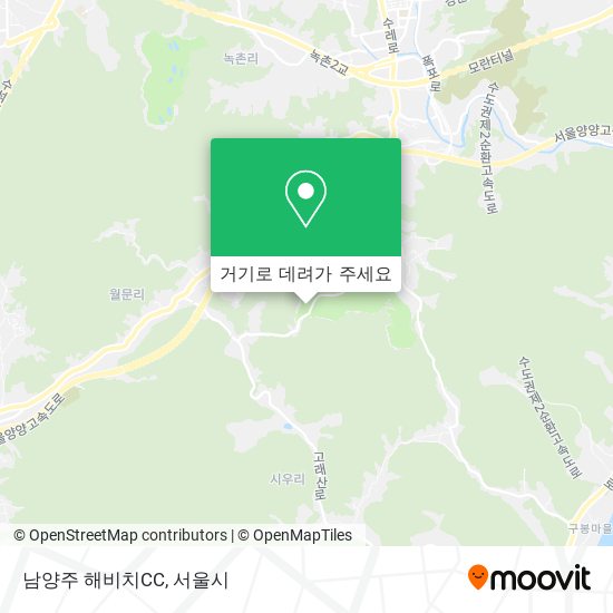 남양주 해비치CC 지도