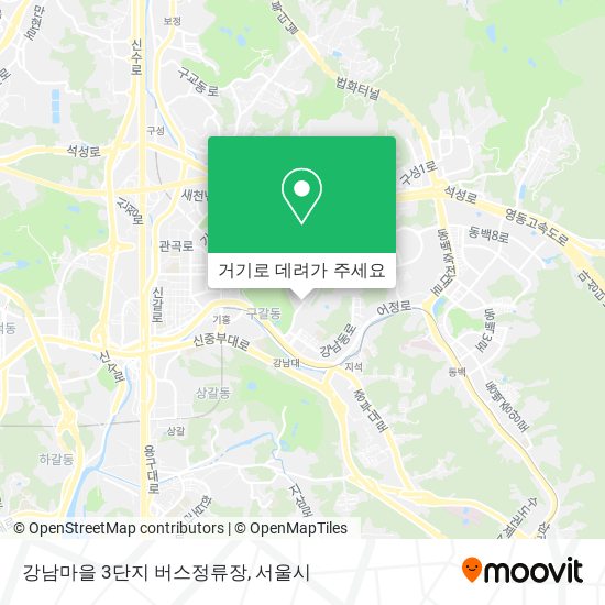 강남마을 3단지 버스정류장 지도
