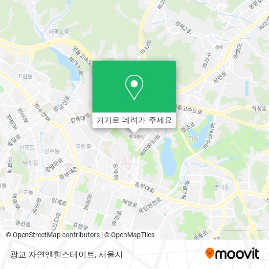 광교 자연앤힐스테이트 지도