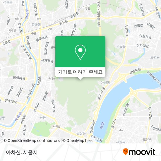 아차산 지도