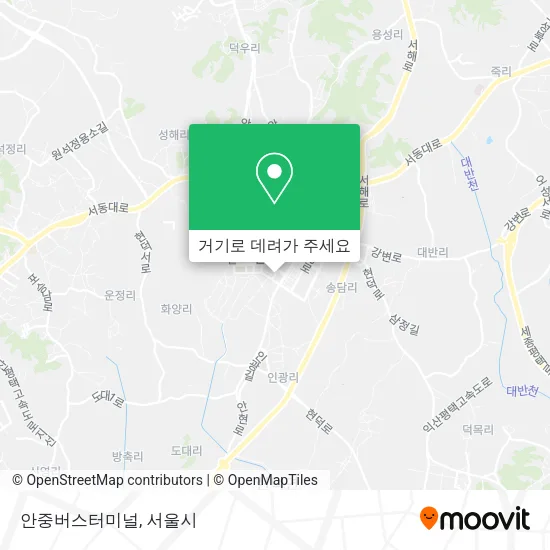 안중버스터미널 지도
