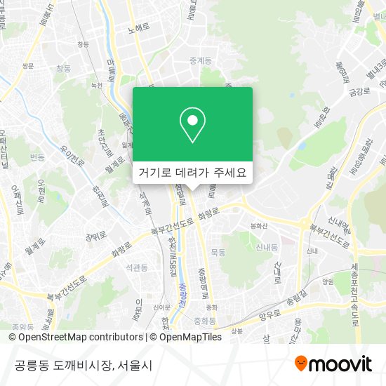 공릉동 도깨비시장 지도