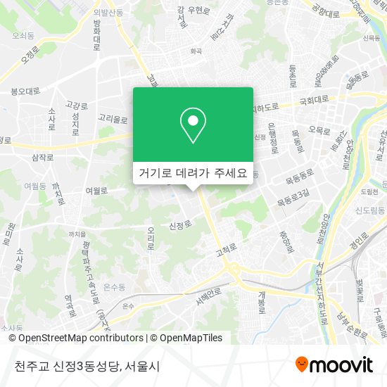 천주교 신정3동성당 지도