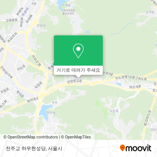 천주교 하우현성당 지도