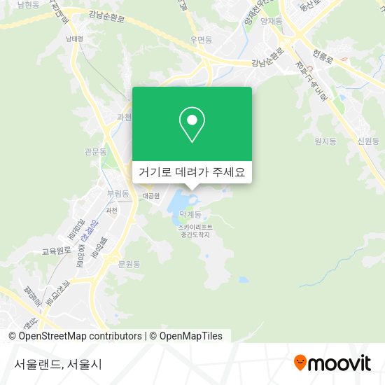 서울랜드 지도