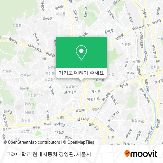 고려대학교 현대자동차 경영관 지도