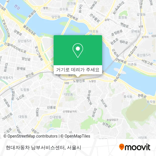 현대자동차 남부서비스센터 지도