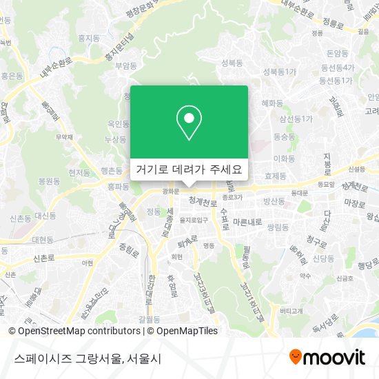 스페이시즈 그랑서울 지도