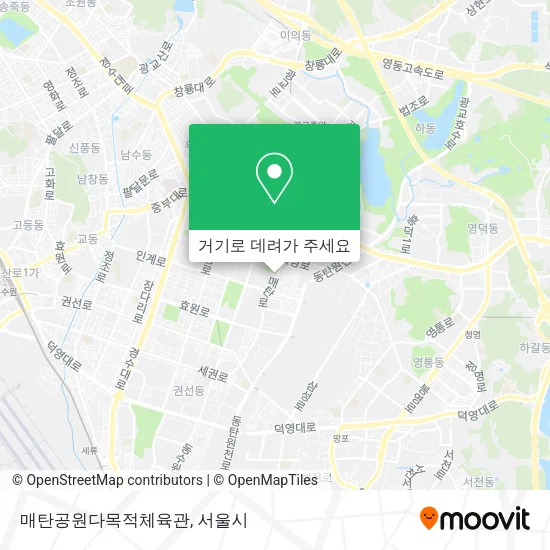 매탄공원다목적체육관 지도
