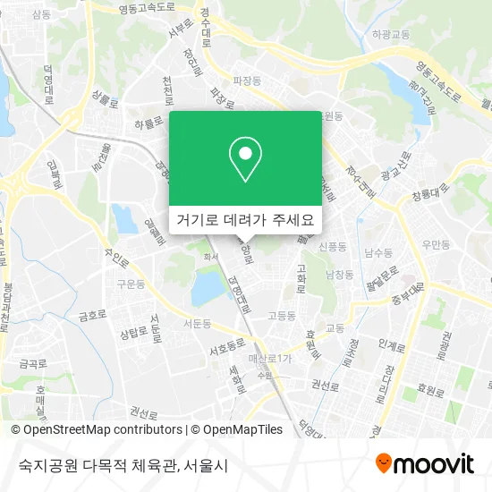 숙지공원 다목적 체육관 지도