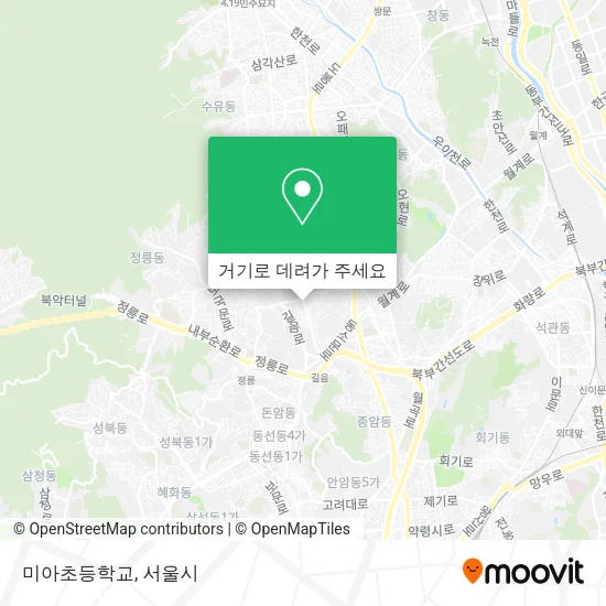 미아초등학교 지도