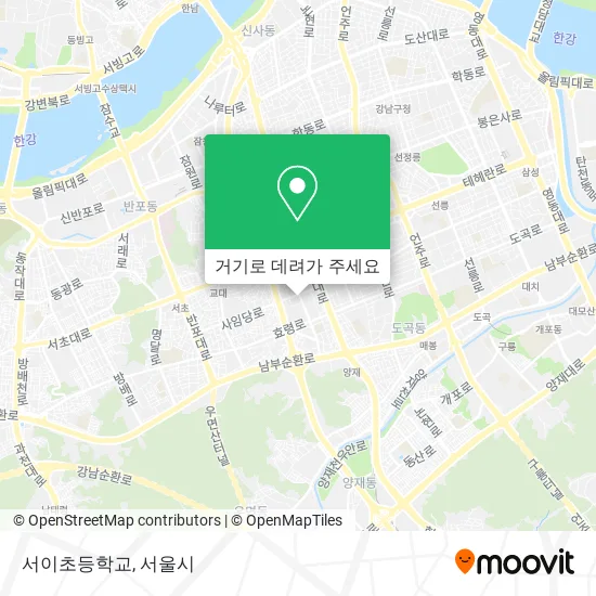 서이초등학교 지도