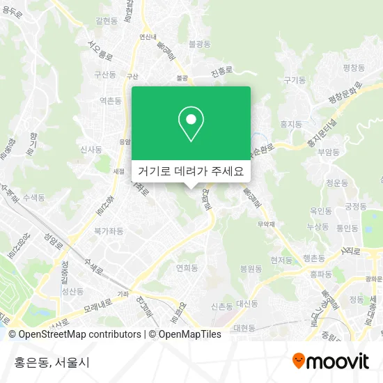 홍은동 지도